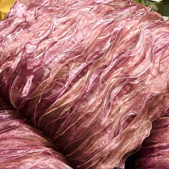 Set of Three Purple Decorative Pillows - Picture 3 of 4